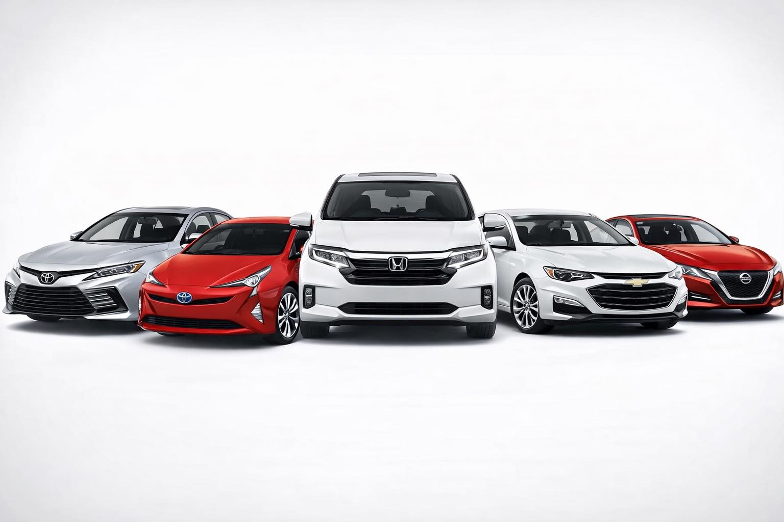 Bay Area Dashers Fleet — Toyota, Prius, Honda, Chevy, Nissan